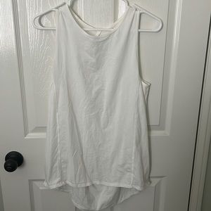 Lululemon white Pima cotton loose fitting shirt.